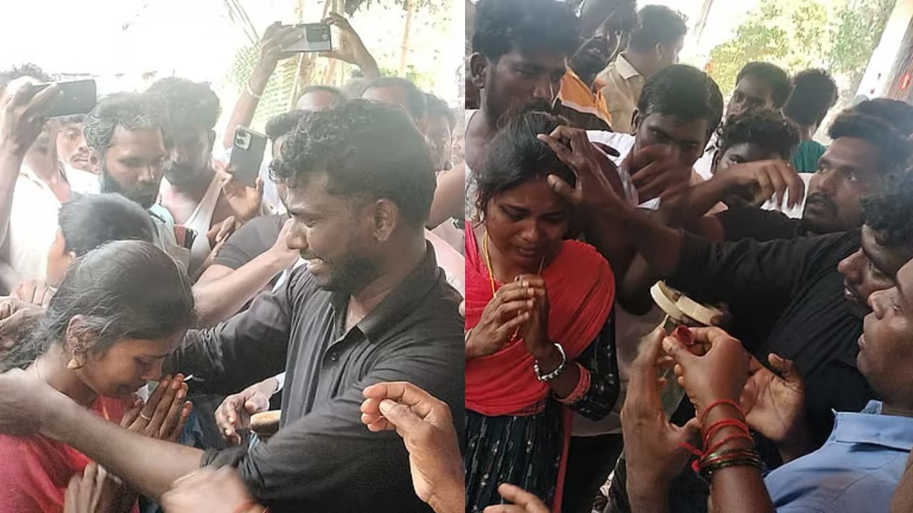 Emotional Wedding: தந்தையின் இறுதிச்சடங்கு! கண்ணீருடன் காதலிக்கு தாலி கட்டிய மகன்.. நெகிழ்ச்சியான சம்பவம்!