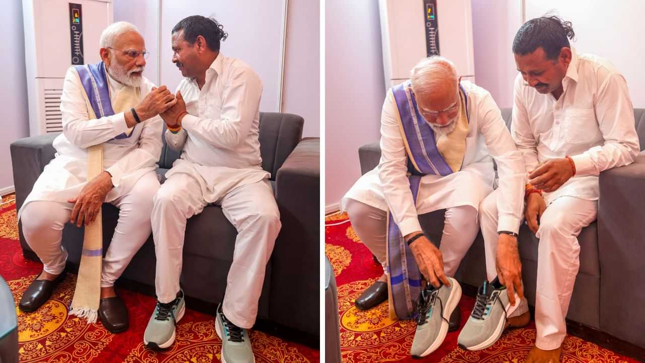 பிரதமருக்காக சபதம்.. 14 ஆண்டுகளுக்கு பிறகு காலணி அணிந்த நபர்... ஏன் தெரியுமா?