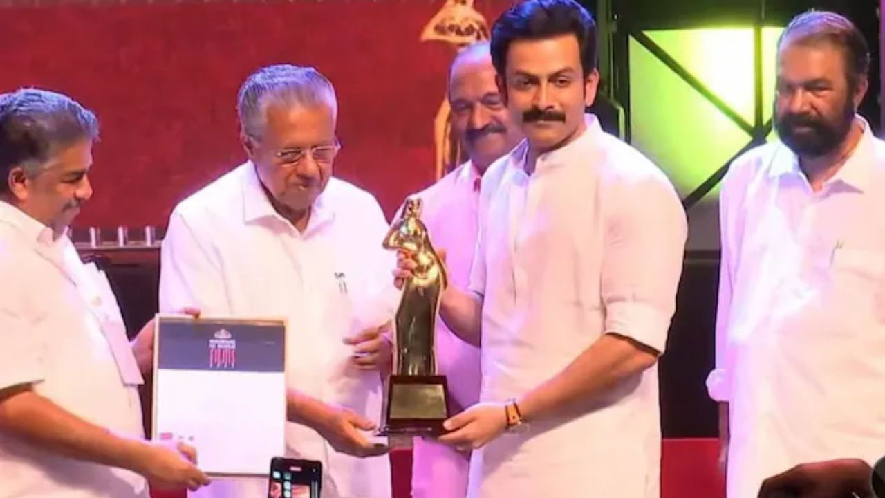 ஆடுஜீவிதம் படத்திற்காக சிறந்த நடிகருக்கான மாநில அரசு விருதை வென்ற பிருத்விராஜ் சுகுமாரன்