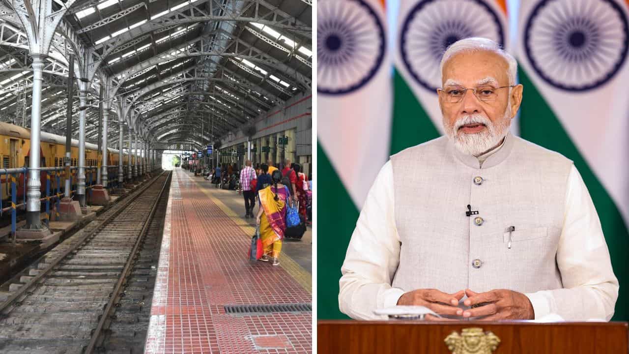 103 ரயில் நிலையங்களை திறந்து வைக்கும் பிரதமர் மோடி.. தமிழகத்தில் எங்கு? முழு விவரம்! 103 ரயில் நிலையங்களை திறந்து வைக்கும் பிரதமர் மோடி.. தமிழகத்தில் எங்கு? முழு விவரம்!