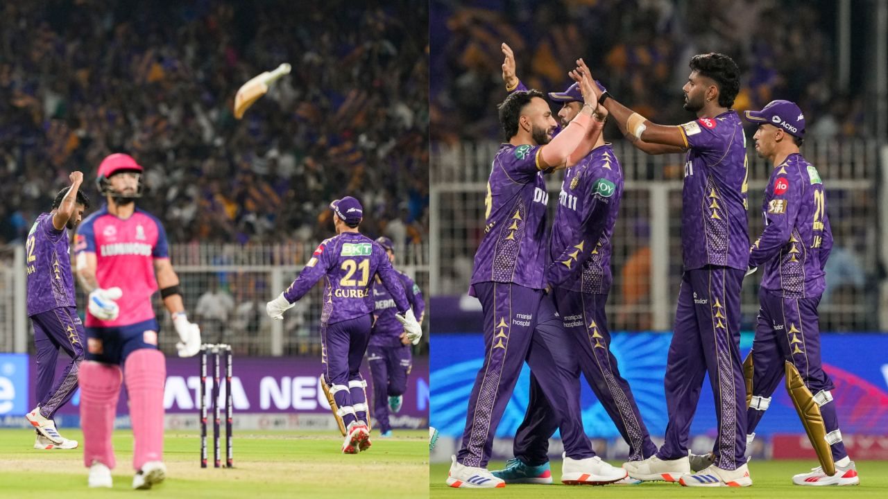 KKR vs RR: துரத்தலில் 95 ரன்கள்.. பராக்கின் அதிரடி வீண்… கொல்கத்தா 1 ரன்னில் த்ரில் வெற்றி! KKR vs RR: துரத்தலில் 95 ரன்கள்.. பராக்கின் அதிரடி வீண்… கொல்கத்தா 1 ரன்னில் த்ரில் வெற்றி!