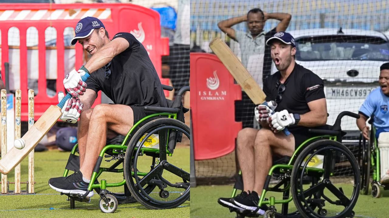 AB de Villiers Wheelchair Cricket: மாற்று திறனாளிகளுடன் இணைந்து வீல் சேரில் கிரிக்கெட்.. ரசிகர்களை கவர்ந்த ஏபி டி வில்லியர்ஸ்! AB de Villiers Wheelchair Cricket: மாற்று திறனாளிகளுடன் இணைந்து வீல் சேரில் கிரிக்கெட்.. ரசிகர்களை கவர்ந்த ஏபி டி வில்லியர்ஸ்!