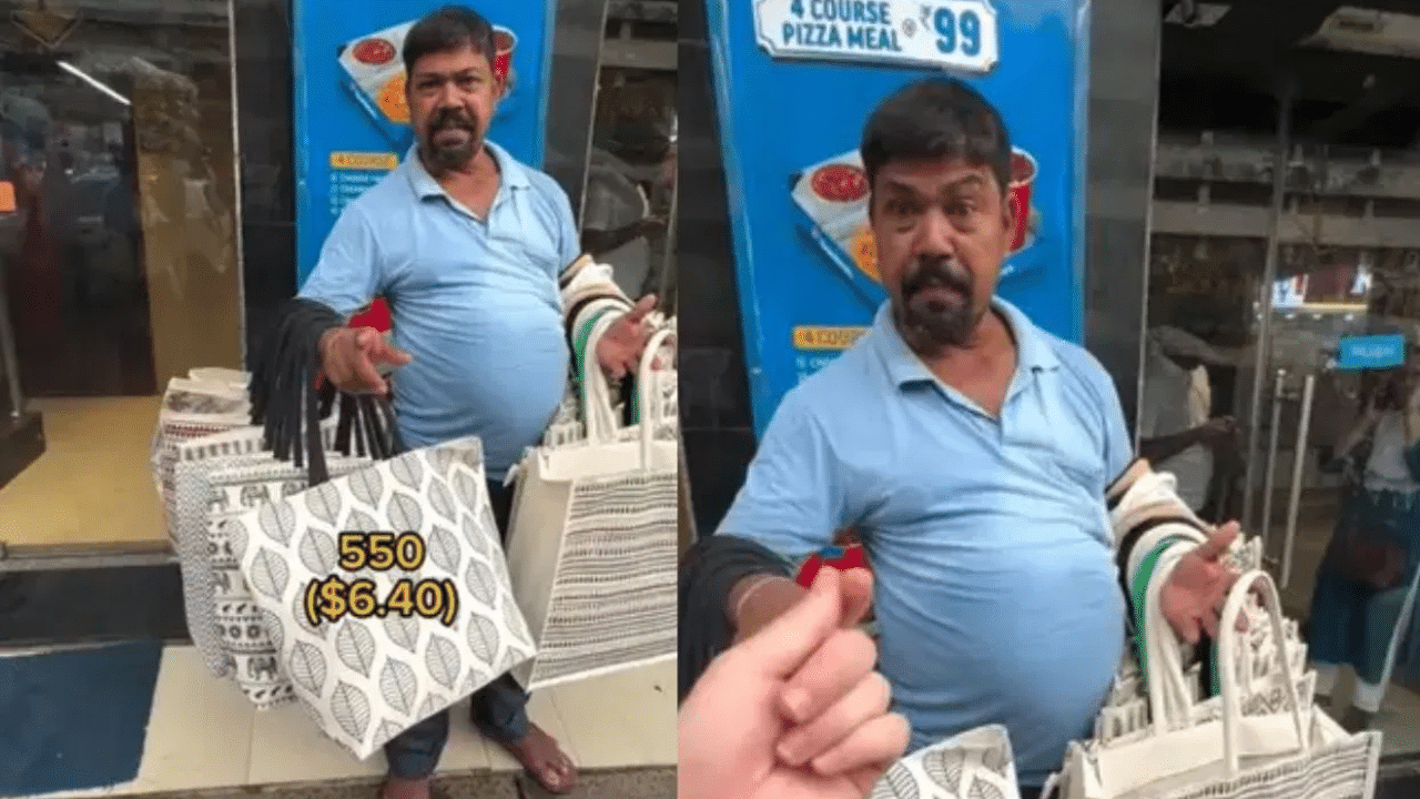 Viral Video : இந்திய வியாபாரியிடம் ரூ.50 குறைத்து பேரம் பேசும் வெளிநாட்டவர் – ஆச்சரியத்தில் நெட்டிசன்கள்