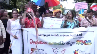 சென்னை வானவில் சுயமரியாதை பேரணி – 10,000 பேர் பங்கேற்பு சென்னை வானவில் சுயமரியாதை பேரணி – 10,000 பேர் பங்கேற்பு