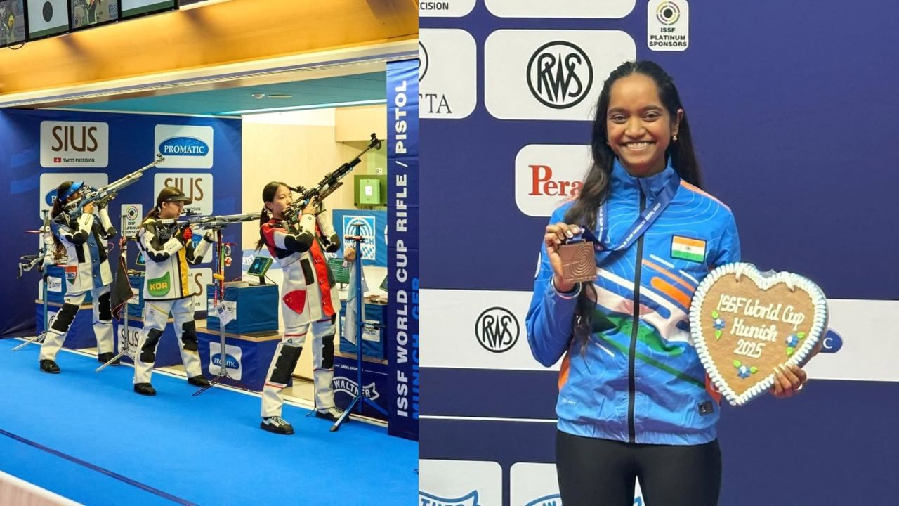 ISSF World Cup 2025: ISSF உலகக் கோப்பையில் வெண்கலம்.. கலக்கிய தமிழக வீராங்கனை இளவேனில் வாலறிவன்! ISSF World Cup 2025: ISSF உலகக் கோப்பையில் வெண்கலம்.. கலக்கிய தமிழக வீராங்கனை இளவேனில் வாலறிவன்!