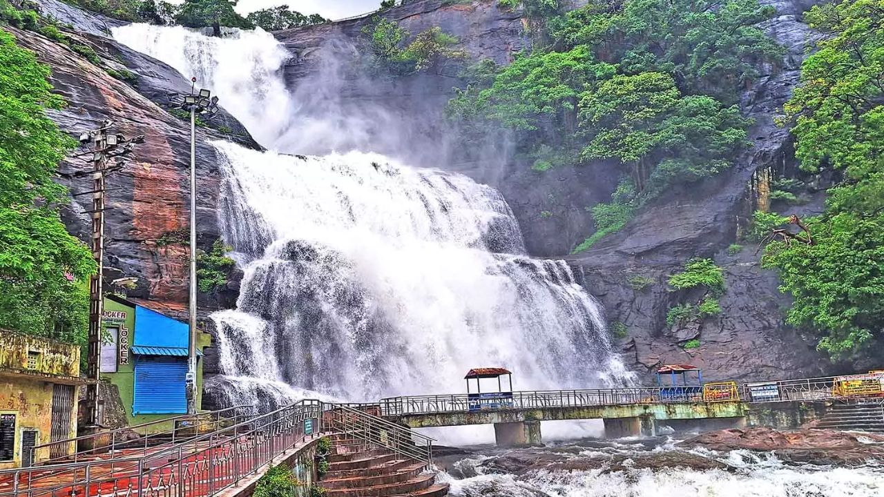 குற்றால அருவிகளில் மீண்டும் குளிக்க தடை: சுற்றுலாப் பயணிகள் விரக்தி குற்றால அருவிகளில் மீண்டும் குளிக்க தடை: சுற்றுலாப் பயணிகள் விரக்தி