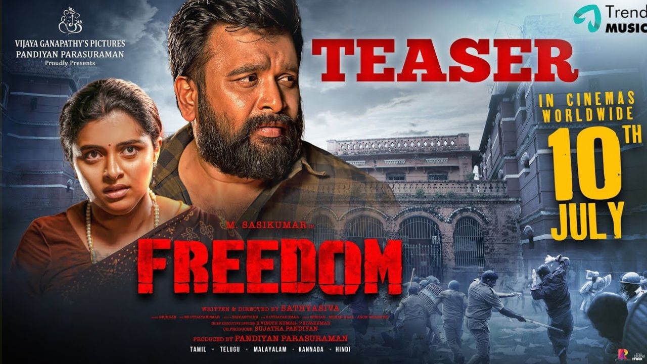 Sasikumar : அதிரடி ஆக்ஷ்னில் இறங்கிய சசிகுமார்.. ‘ப்ரீடம்’ படத்தின் டீசரில் இதைக் கவனித்தீர்களா?