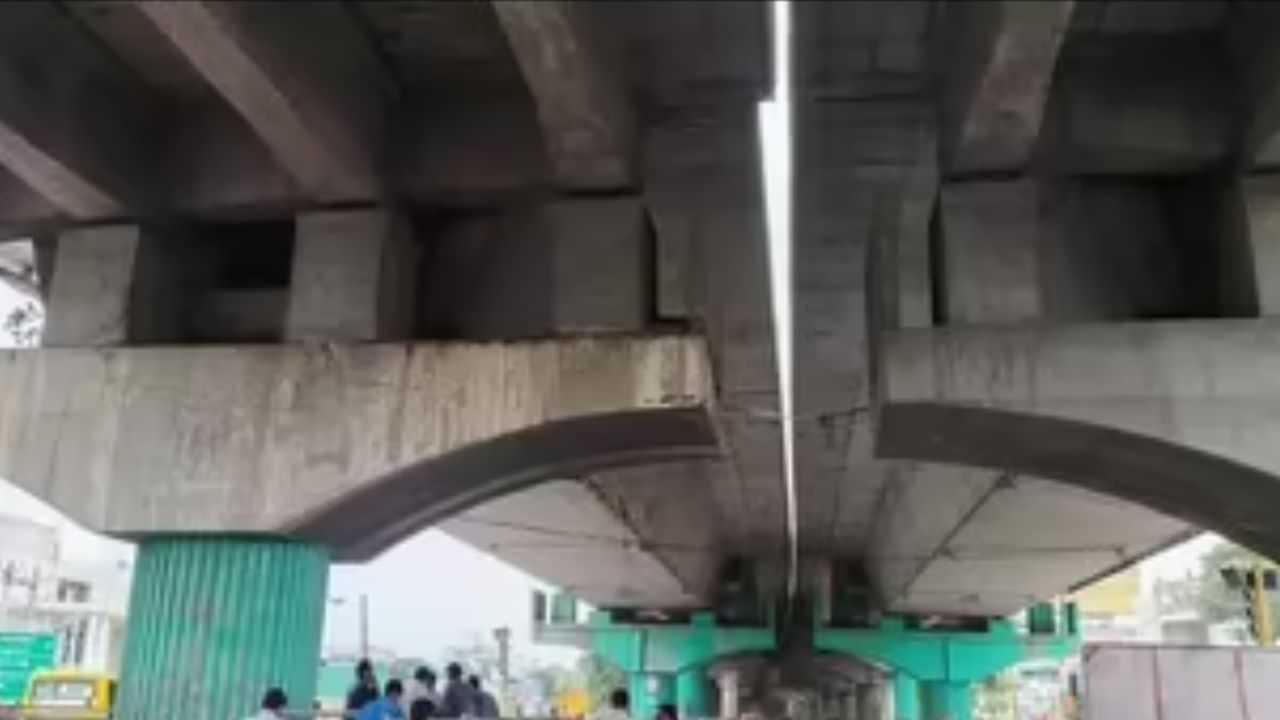 தேசிய நெடுஞ்சாலை மேம்பாலத்தில் விரிசல்.. பாதியில் நிறுத்தப்பட்ட போக்குவரத்து சேவை!