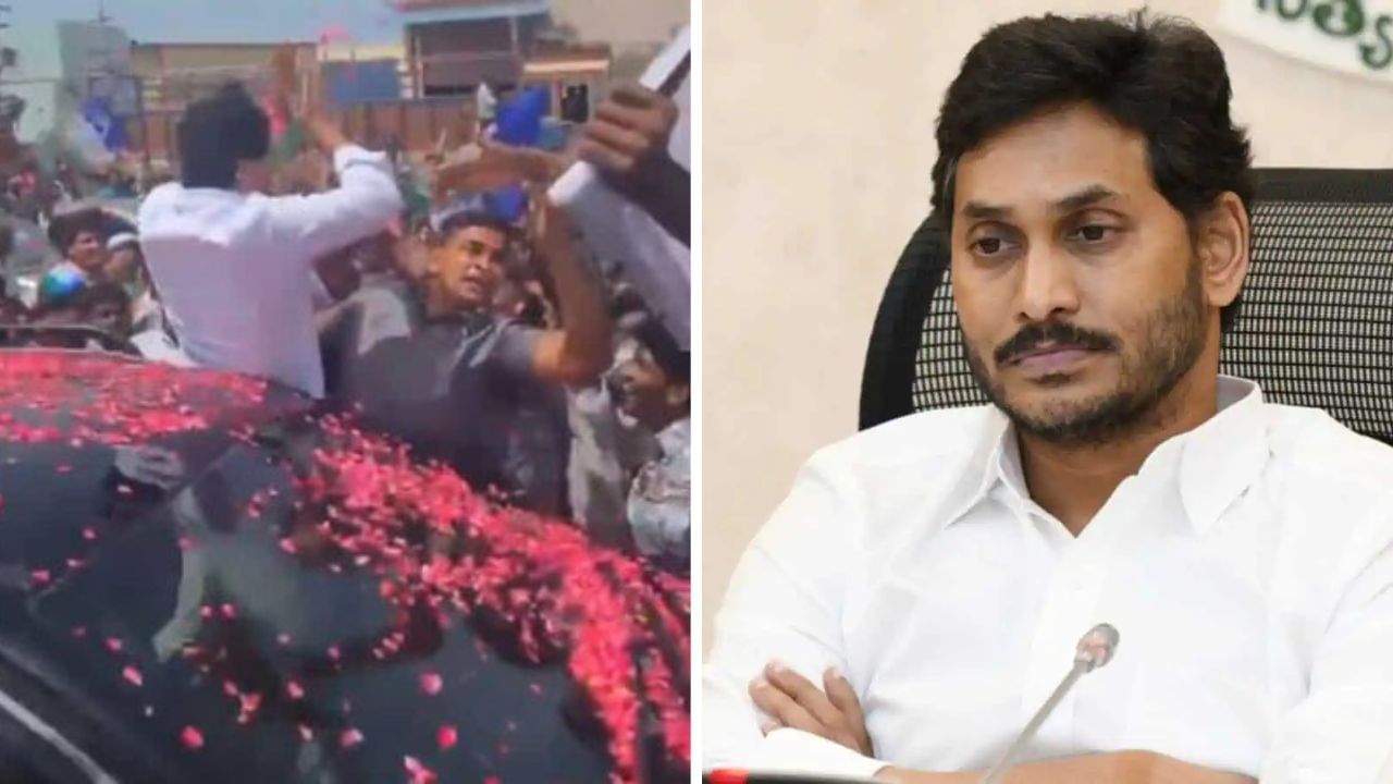 ஜெகன்மோகன் ரெட்டி கார் டயரில் சிக்கிய தொண்டர்.. தலை நசுங்கி பலி.. ஆந்திராவில் ஷாக்! ஜெகன்மோகன் ரெட்டி கார் டயரில் சிக்கிய தொண்டர்.. தலை நசுங்கி பலி.. ஆந்திராவில் ஷாக்!