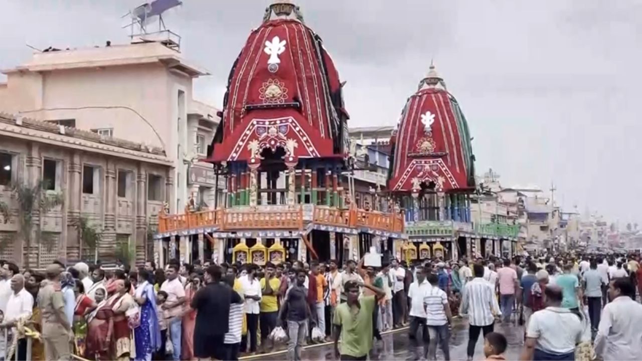 பூரி ஜெகன்நாதர் கோயில் ரத யாத்திரை.. திரளான பக்தர்கள் வருகை..