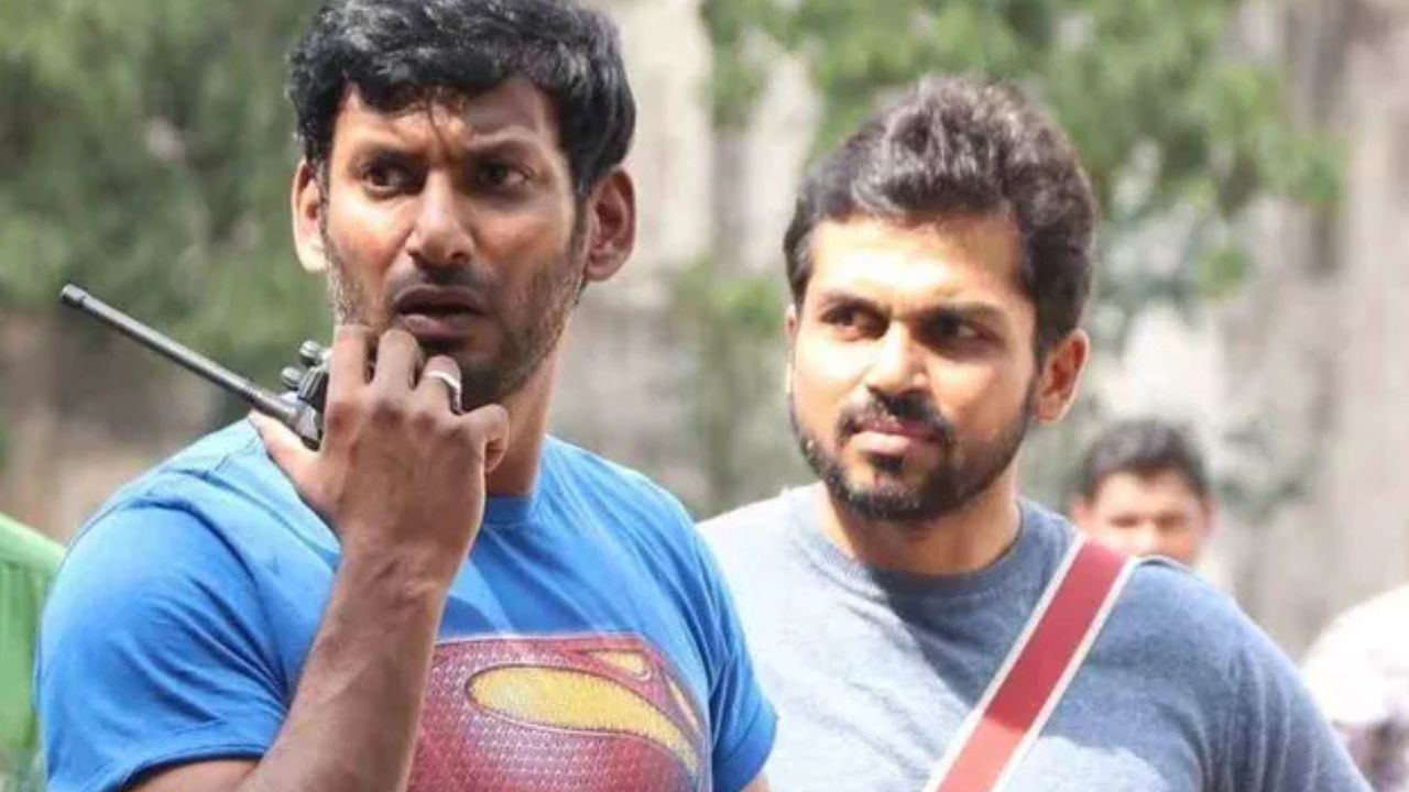 Karthi : விஷாலின் தைரியத்தைப் பார்த்து எனக்குப் பொறாமை.. ஓபனாக பேசிய கார்த்தி! Karthi : விஷாலின் தைரியத்தைப் பார்த்து எனக்குப் பொறாமை.. ஓபனாக பேசிய கார்த்தி!