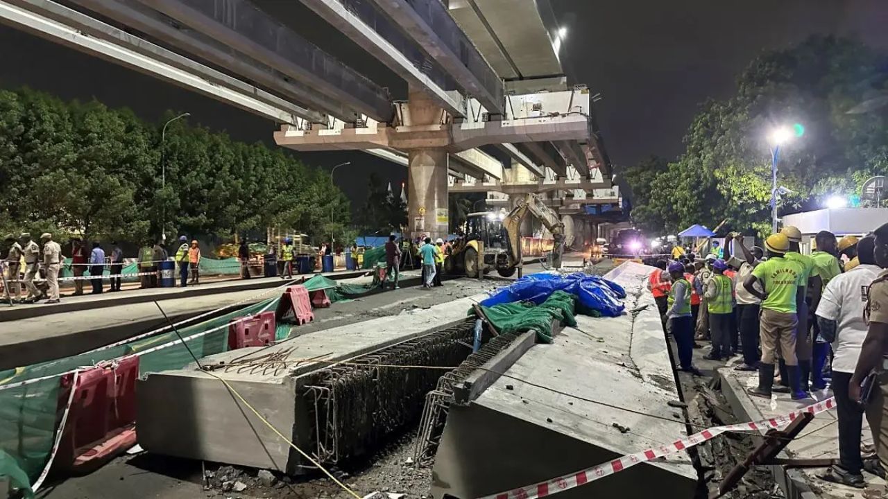Ramapuram Metro Accident : ராமாபுரம் மெட்ரோ விபத்து.. L&T நிறுவனத்திற்கு ரூ.1 கோடி அபராதம்! Ramapuram Metro Accident : ராமாபுரம் மெட்ரோ விபத்து.. L&T நிறுவனத்திற்கு ரூ.1 கோடி அபராதம்!