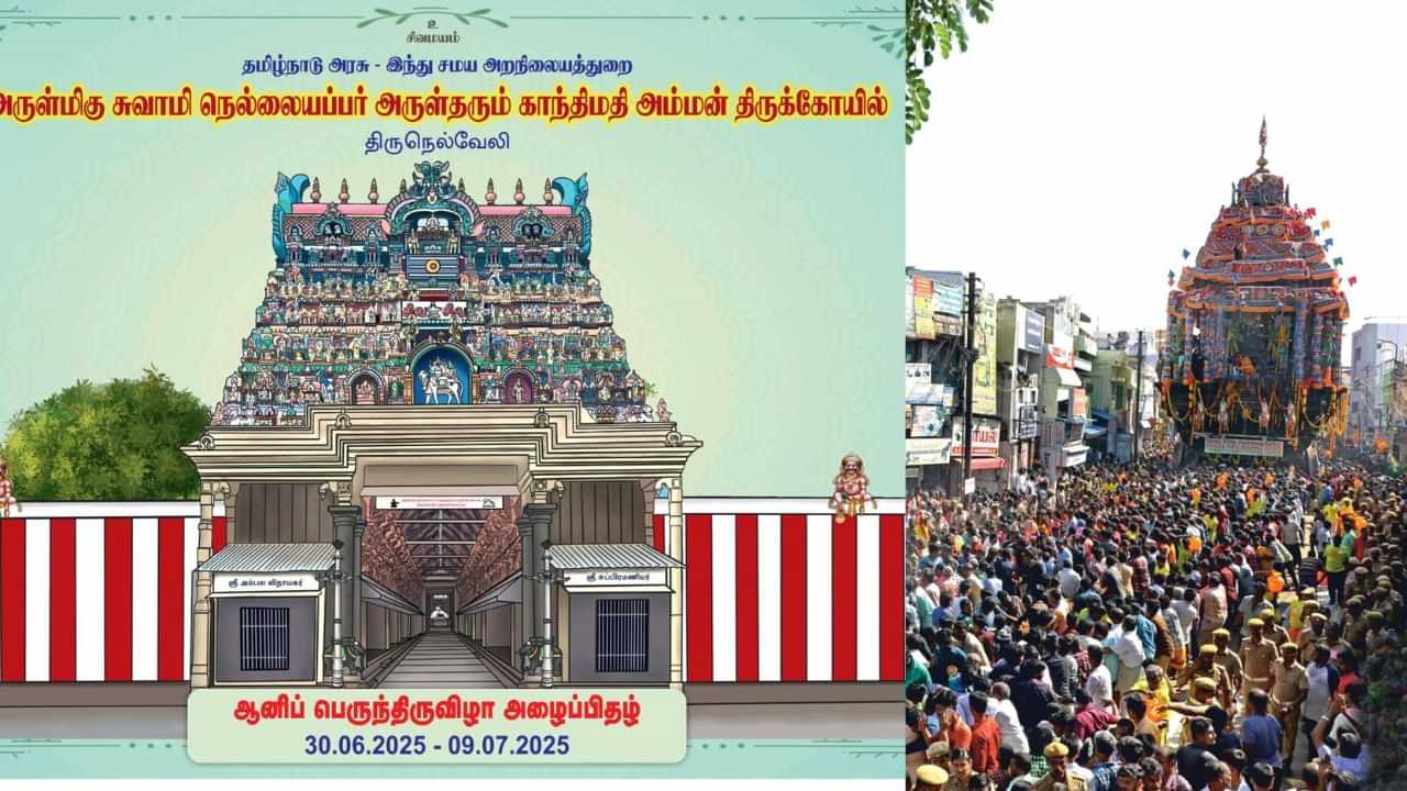 கொடியேற்றம் முதல் தேரோட்டம் வரை.. நெல்லையப்பர் கோயில் ஆனித் திருவிழா!