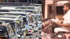 மதுரை: சாப்பிட்டுக்கொண்டே பஸ்ஸை ஓட்டிய ஆம்னி பேருந்து ஓட்டுநர்…
