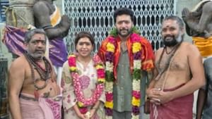 Ravi Mohan : காரைக்குடி முருகன் கோவிலில் சுவாமி தரிசனம் செய்த ரவி மோகன் – கெனிஷா!