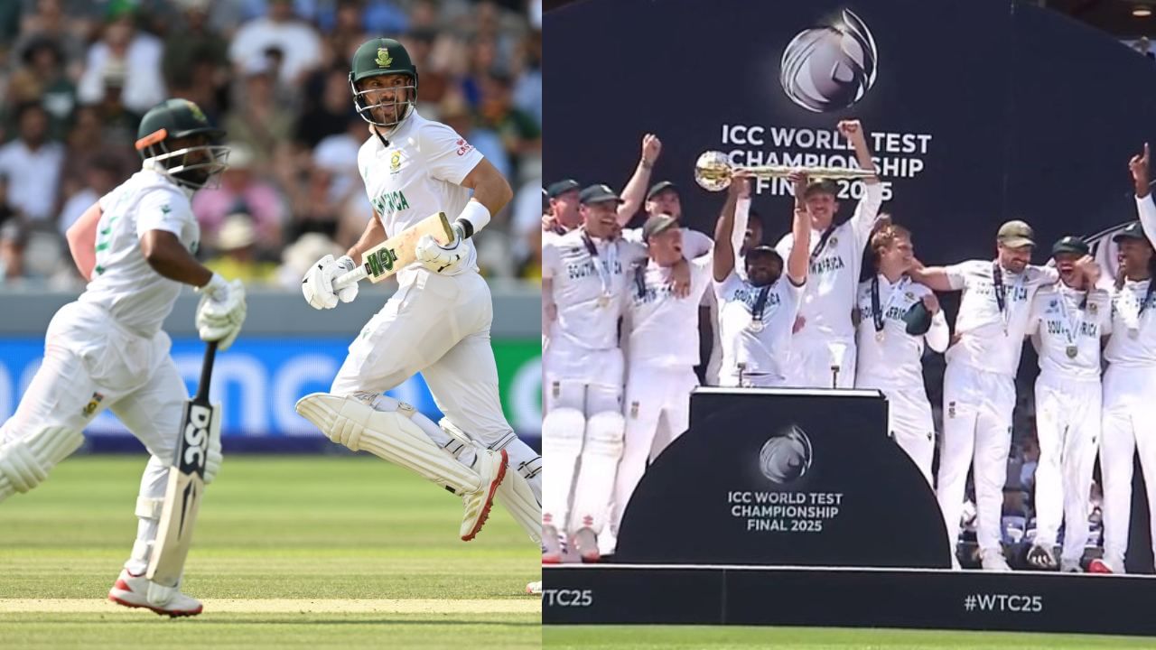 South Africa Wins WTC Final 2025: 27 ஆண்டுகளுக்கு பிறகு! ஐசிசி டிராபியை கையில் ஏந்திய தென்னாப்பிரிக்கா.. ரசிகர்கள் உற்சாகம்! South Africa Wins WTC Final 2025: 27 ஆண்டுகளுக்கு பிறகு! ஐசிசி டிராபியை கையில் ஏந்திய தென்னாப்பிரிக்கா.. ரசிகர்கள் உற்சாகம்!