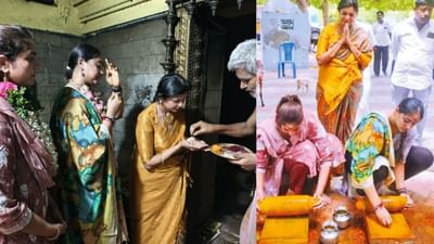 ராமேஸ்வரத்தில் உள்ள கோயிலில் சௌமியா அன்புமணி சிறப்பு வழிபாடு ராமேஸ்வரத்தில் உள்ள கோயிலில் சௌமியா அன்புமணி சிறப்பு வழிபாடு
