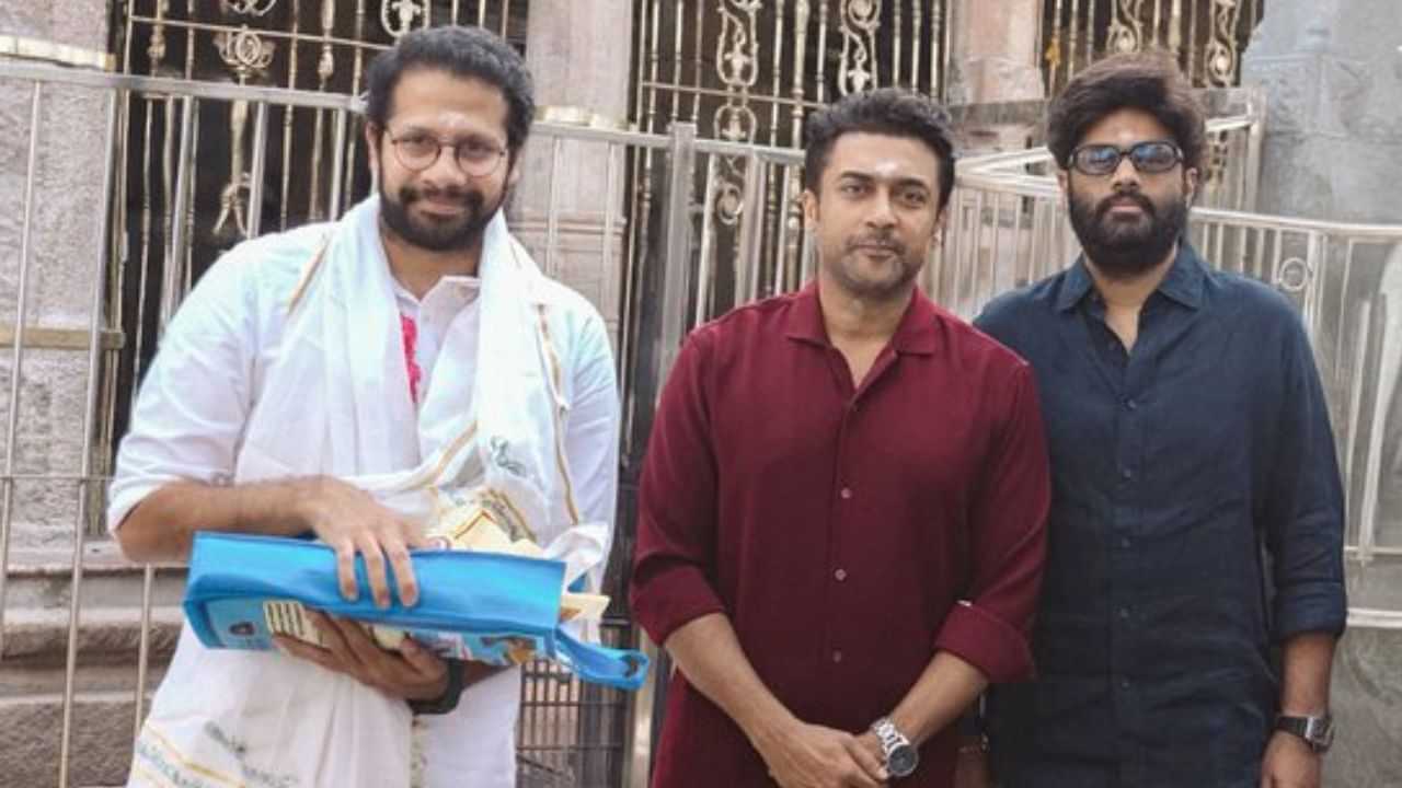 Suriya : பழனி முருகன் கோவிலில் சூர்யா 46 படக்குழுவுடன் சூர்யா தரிசனம்! வைரலாகும் போட்டோ!