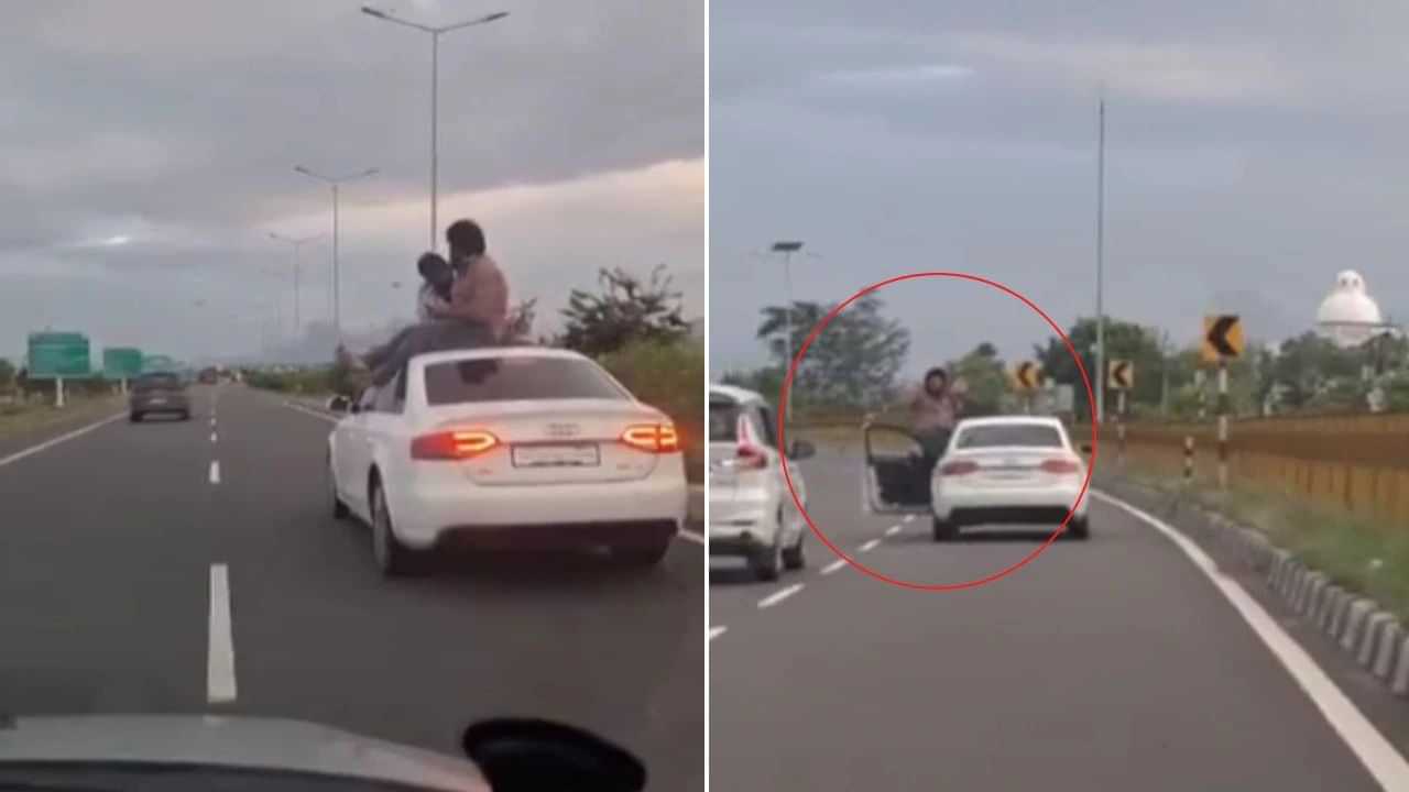 ஓடும் காரில் சாகசம்.. நெல்லை நெடுஞ்சாலையில் இளைஞர்கள் செய்த செயல்.. தட்டித் தூக்கிய போலீஸ்!