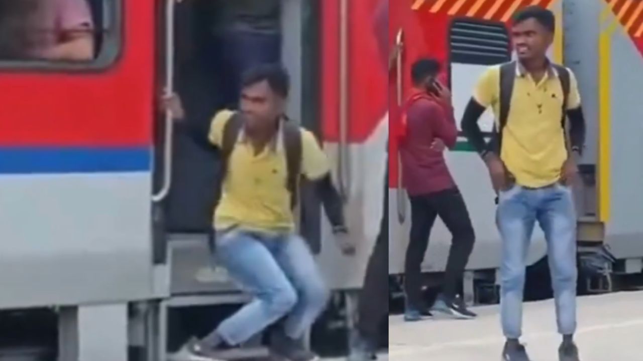 Viral Video : இலவச ரயில் பயணத்துக்காக மாற்றுத்திறனாளி போல் நடித்த நபர்.. இணையத்தில் வைரலாகும் ஷாக் வீடியோ! Viral Video : இலவச ரயில் பயணத்துக்காக மாற்றுத்திறனாளி போல் நடித்த நபர்.. இணையத்தில் வைரலாகும் ஷாக் வீடியோ!