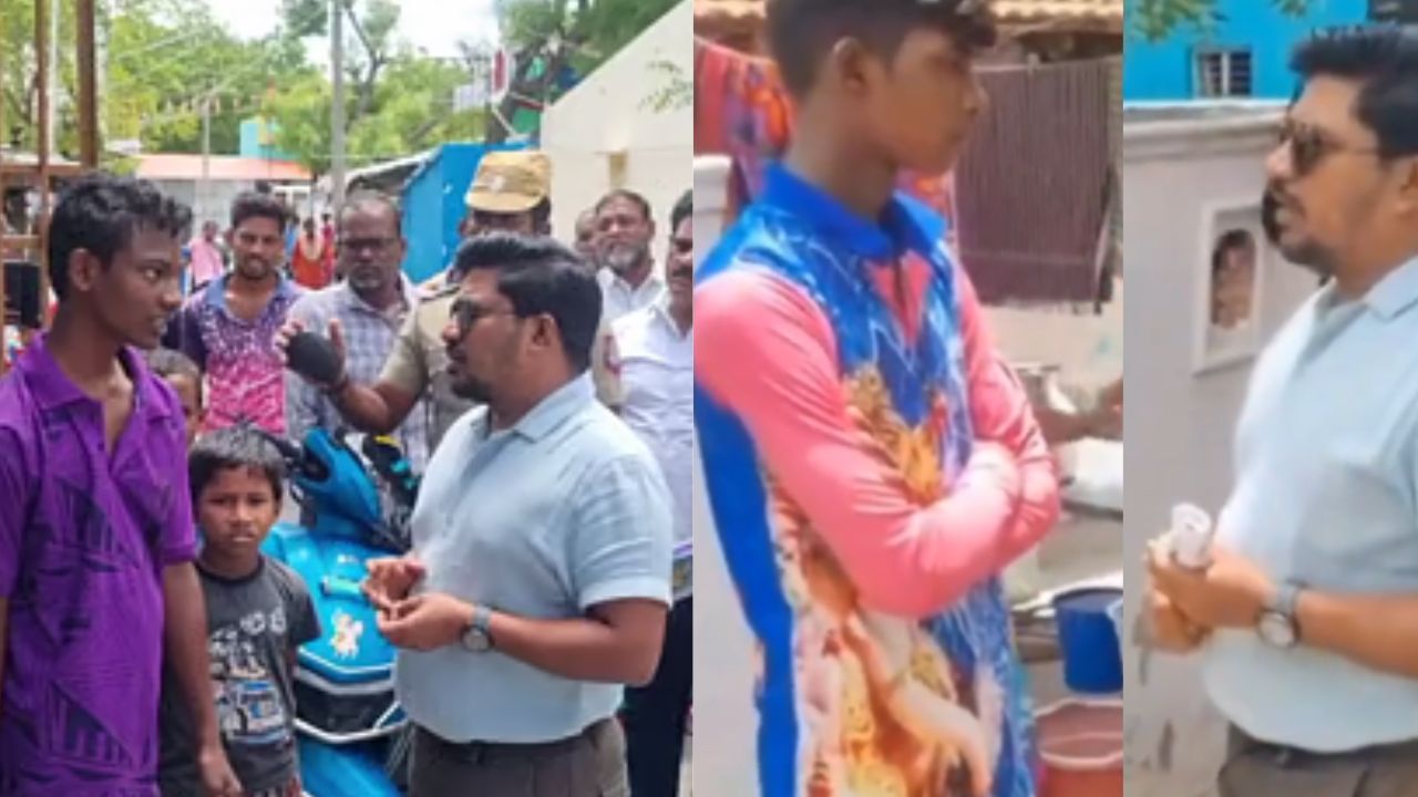 மாணவர்களின் வீடு தேடிச்சென்ற கலெக்டர்.. குவியும் பாராட்டு..! ஏன் தெரியுமா? மாணவர்களின் வீடு தேடிச்சென்ற கலெக்டர்.. குவியும் பாராட்டு..! ஏன் தெரியுமா?