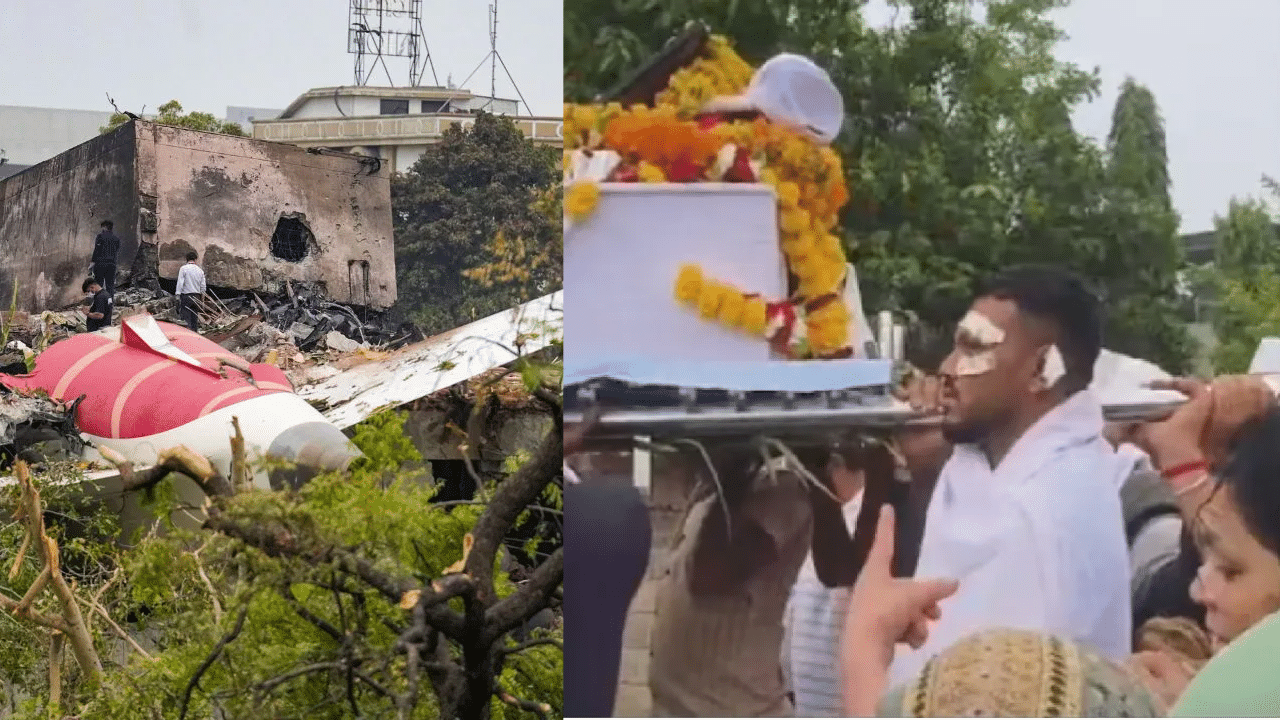 அகமதாபாத் விமான விபத்தில் உயர் பிழைத்த நபர் – சகோதரரின் உடலை சுமந்து செல்லும் உருக்கமான காட்சிகள் அகமதாபாத் விமான விபத்தில் உயர் பிழைத்த நபர் – சகோதரரின் உடலை சுமந்து செல்லும் உருக்கமான காட்சிகள்