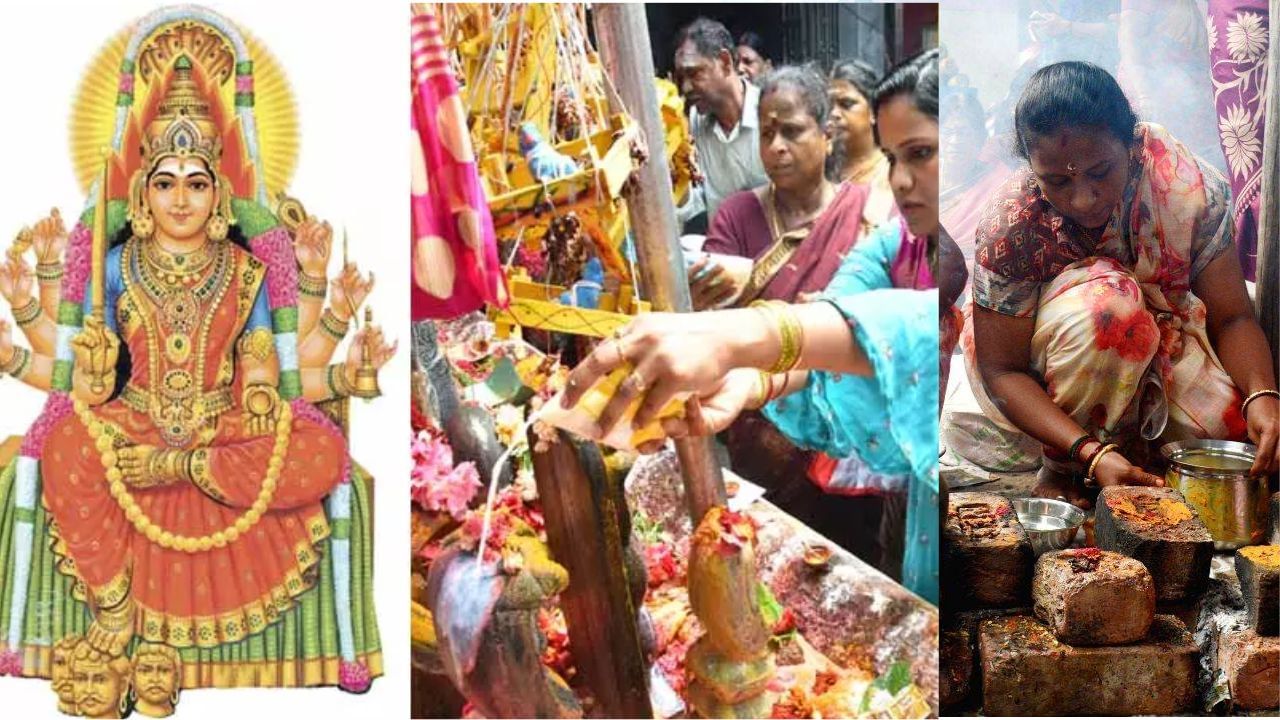 ஆடி முதல் வெள்ளி: அம்மன் கோயில்களில் அலைமோதும் பக்தர்கள்..தமிழகமே ஆன்மிகப் பரவசத்தில்! ஆடி முதல் வெள்ளி: அம்மன் கோயில்களில் அலைமோதும் பக்தர்கள்..தமிழகமே ஆன்மிகப் பரவசத்தில்!