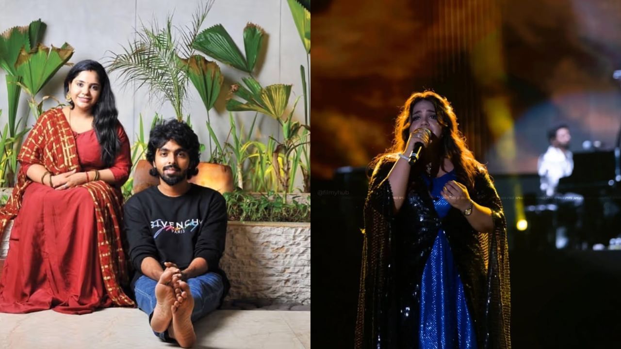 GV Prakash Kumar : விவகாரத்திற்கு பிறகு மேடையில் இணைந்துப் பாடிய ஜி.வி. பிரகாஷ் – சைந்தவி! GV Prakash Kumar : விவகாரத்திற்கு பிறகு மேடையில் இணைந்துப் பாடிய ஜி.வி. பிரகாஷ் – சைந்தவி!
