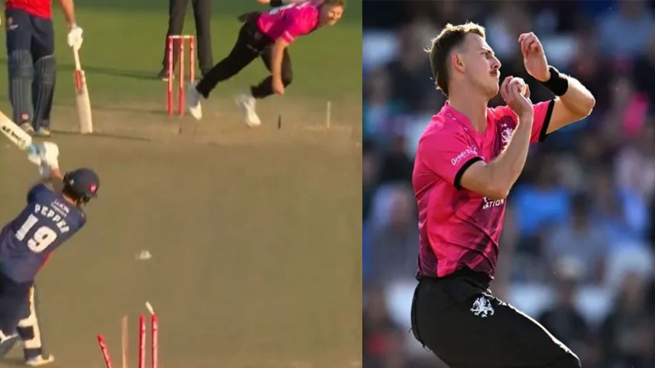 Cricket Stumps Split in Two: பந்துவீச்சில் பயங்கரம்! வேகத்தில் இரண்டாக பிளந்த ஸ்டம்ப்.. வைட்டலிட்டி பிளாஸ்டில் கலக்கிய மெரிடித்! Cricket Stumps Split in Two: பந்துவீச்சில் பயங்கரம்! வேகத்தில் இரண்டாக பிளந்த ஸ்டம்ப்.. வைட்டலிட்டி பிளாஸ்டில் கலக்கிய மெரிடித்!