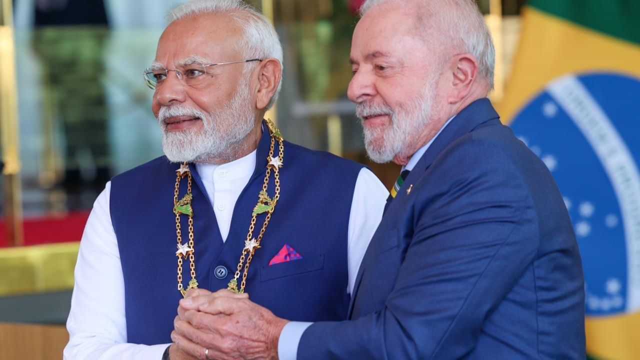 பிரதமர் மோடிக்கு பிரேசில் நாட்டின் உயரிய குடிமகன் விருது.. பயங்கரவாதத்திற்கு எதிராக குரல் கொடுத்த இரு நாட்டு தலைவர்கள்..