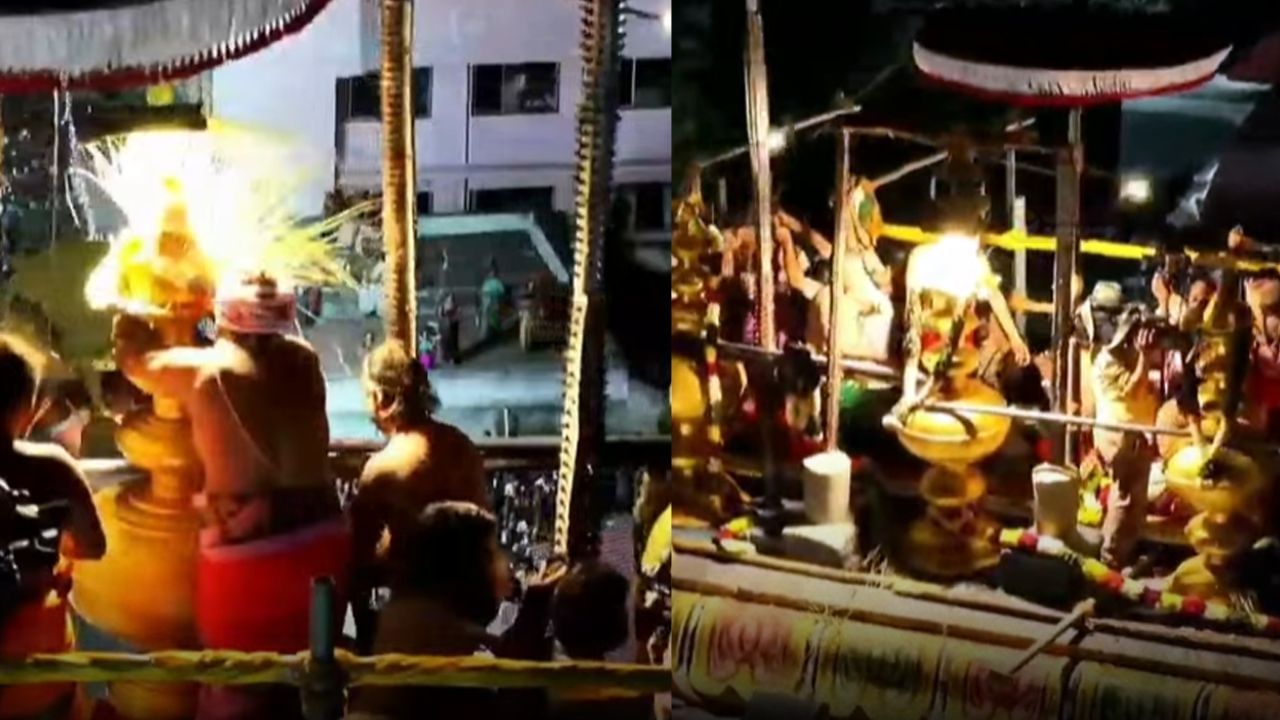 திருப்பரங்குன்றம் முருகன் கோயில் கும்பாபிஷேகம்.. குவிந்த பக்தர்கள்!