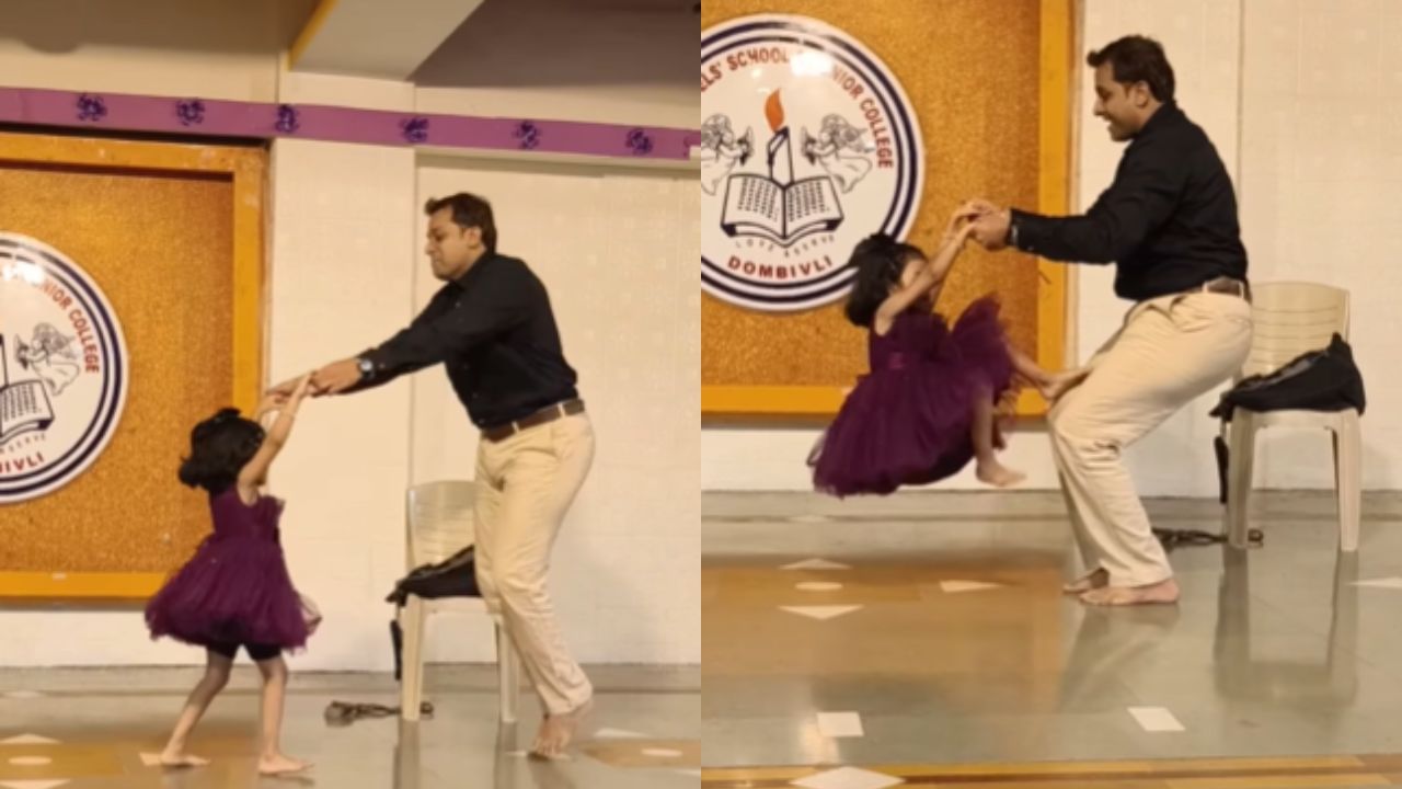 Viral Video : என் மகளுக்காக எதையும் செய்வேன்.. தந்தையர் தின விழாவில் மகளுடன் நடனமாடிய தந்தை! Viral Video : என் மகளுக்காக எதையும் செய்வேன்.. தந்தையர் தின விழாவில் மகளுடன் நடனமாடிய தந்தை!