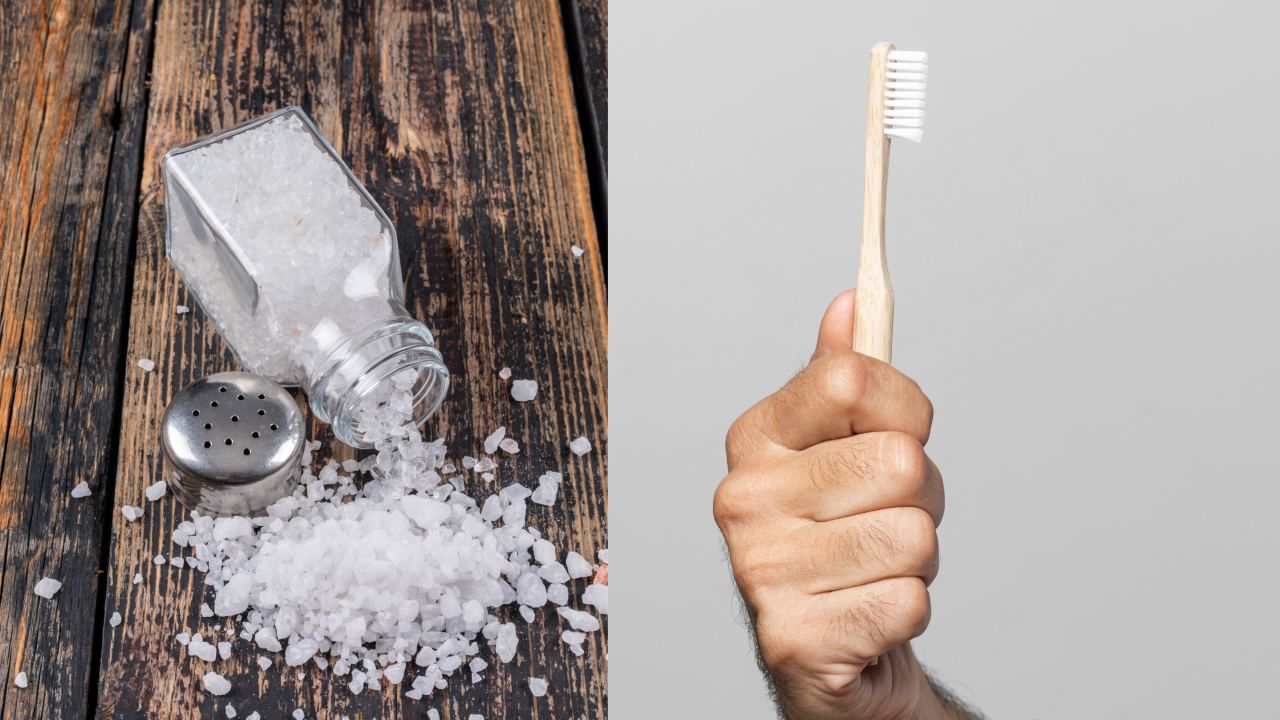 Whiten Teeth Naturally: இயற்கையான முறையில் பற்கள் வெண்மையாக வேண்டுமா..? உப்பை இப்படி பயன்படுத்தினால் பளபளக்கும்! Whiten Teeth Naturally: இயற்கையான முறையில் பற்கள் வெண்மையாக வேண்டுமா..? உப்பை இப்படி பயன்படுத்தினால் பளபளக்கும்!