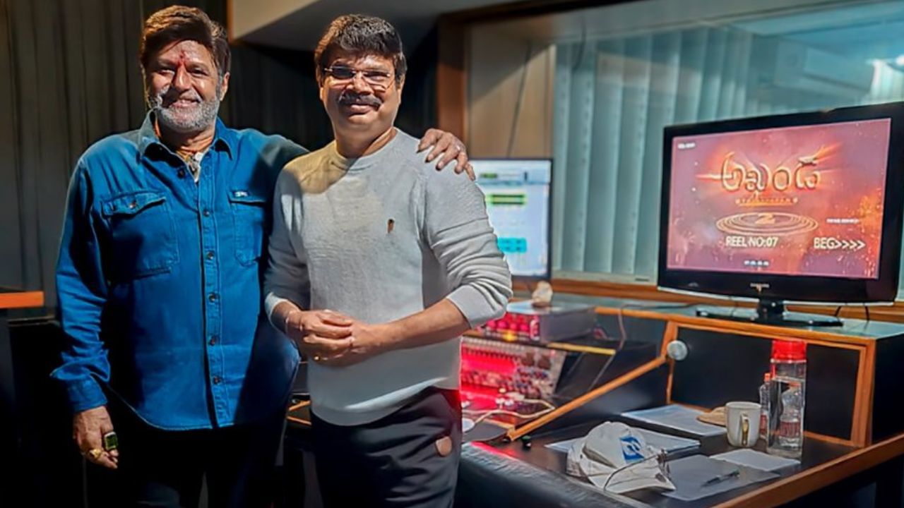 அகாண்டா 2 படத்தின் டப்பிங் பணியை முடித்த நடிகர் பாலகிருஷ்ணா