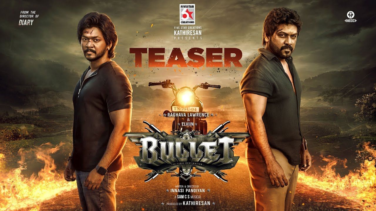 ராகவா லாரன்ஸ் மற்றும் எல்வின் நடித்திருக்கும் ‘புல்லட்’ படத்தின் டீசர் இதோ!