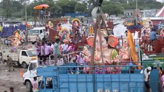 சென்னை மெரினாவில் கரைக்கப்பட்ட விநாயகர் சிலைகள்..!