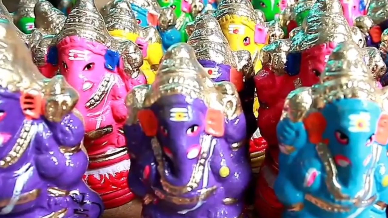 சிவகங்கை : விநாயகர் சதுர்த்தி கொண்டாட்டம்.. தயாராகும் சிலைகள்!
