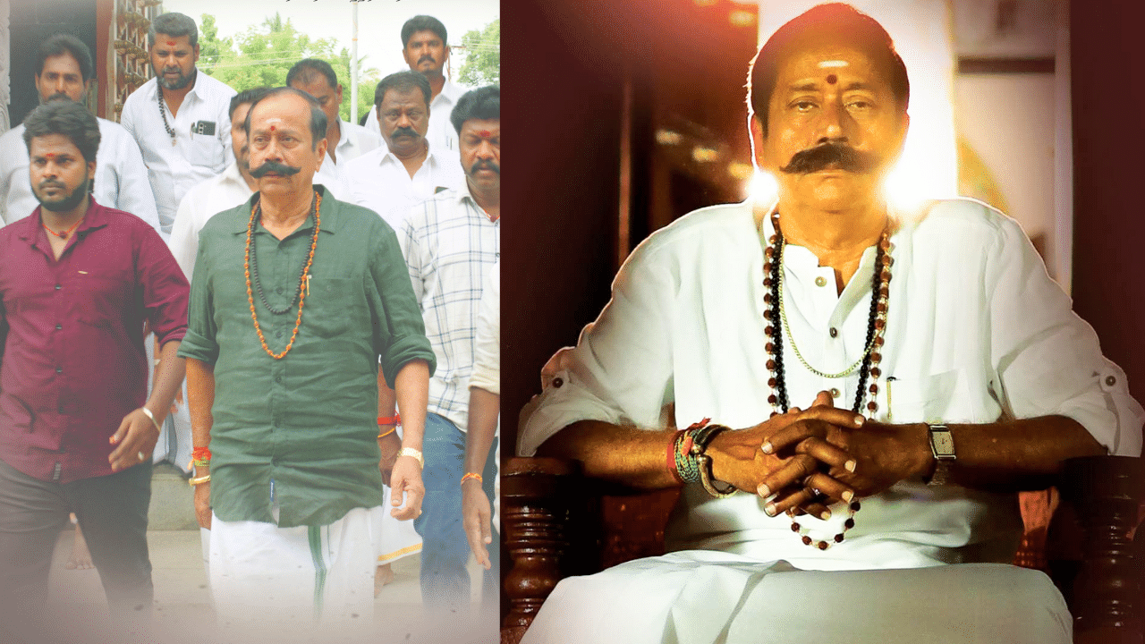 முறுக்கு மீசை… வித்தியாசமான தோற்றத்தில் ஹெச்.ராஜா – வைரலாகும் ‘கந்தன் மலை’ பட ஃபர்ஸ்ட் லுக் -கதை இதுவா? முறுக்கு மீசை… வித்தியாசமான தோற்றத்தில் ஹெச்.ராஜா – வைரலாகும் ‘கந்தன் மலை’ பட ஃபர்ஸ்ட் லுக் -கதை இதுவா?