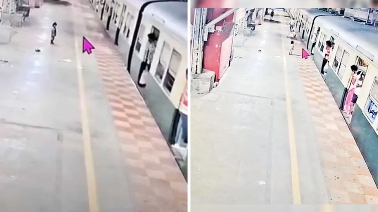 ரயில் நிலையத்தில் தனியாக நின்ற 3 வயது குழந்தை.. ரயிலில் இருந்து இறக்கிவிட்ட நபர்..  சென்னையில் அதிர்ச்சி!