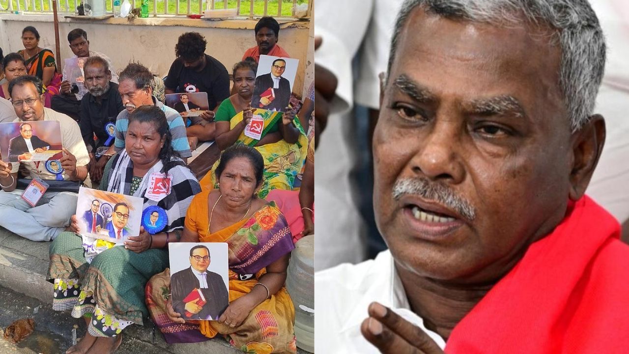 தூய்மை பணியாளர்களின் நியாயமான கோரிக்கை நிறைவேற்ற வேண்டும் – சி.பி.ஐ.எம் மாநிலச் செயலாளர் சண்முகம்.. தூய்மை பணியாளர்களின் நியாயமான கோரிக்கை நிறைவேற்ற வேண்டும் – சி.பி.ஐ.எம் மாநிலச் செயலாளர் சண்முகம்..