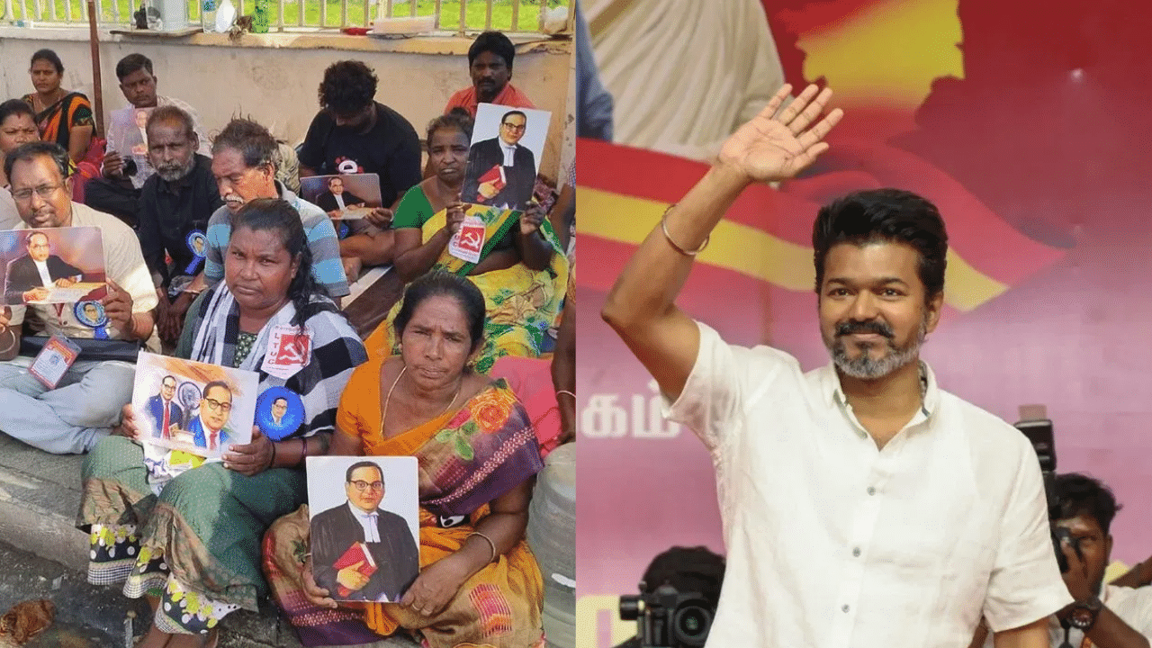 தூய்மை பணியாளர்களின் போராட்டத்துக்கு தவெக தலைவர் விஜய் ஆதரவு