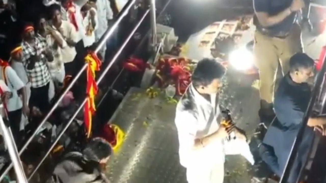 TVK Vijay : 'கீழே இறங்குப்பா'.. திடீரென டென்ஷனான விஜய்