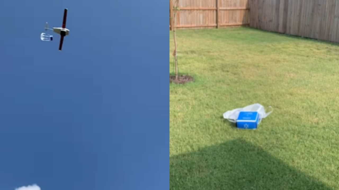 Viral Video : Drone மூலம் டெலிவரி செய்யப்பட்ட ஸ்நாக்ஸ்.. அசத்திய வால்மார்ட்.. ஆச்சர்யத்தில் வாடிக்கையாளர்!