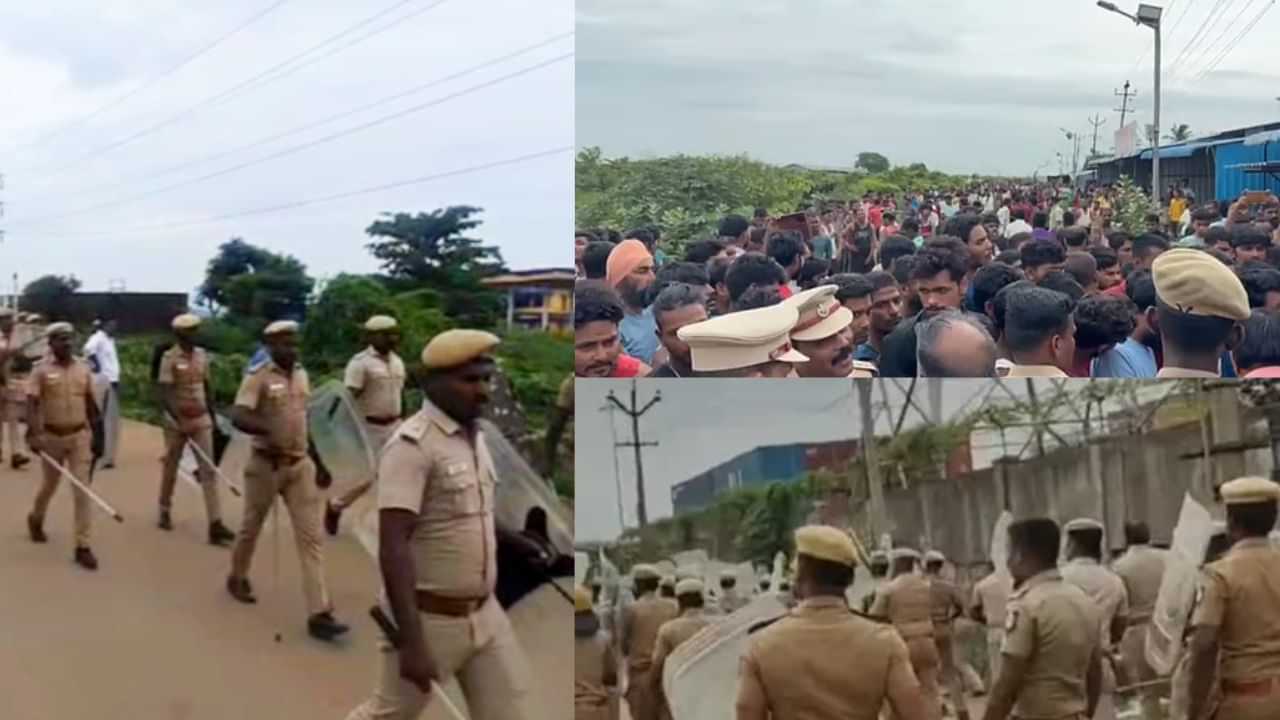 போராட்டத்தில் போலீசார் மீது தாக்குதல்.. வடமாநில தொழிலாளர்கள் விவரம் சேகரிப்பு! போராட்டத்தில் போலீசார் மீது தாக்குதல்.. வடமாநில தொழிலாளர்கள் விவரம் சேகரிப்பு!