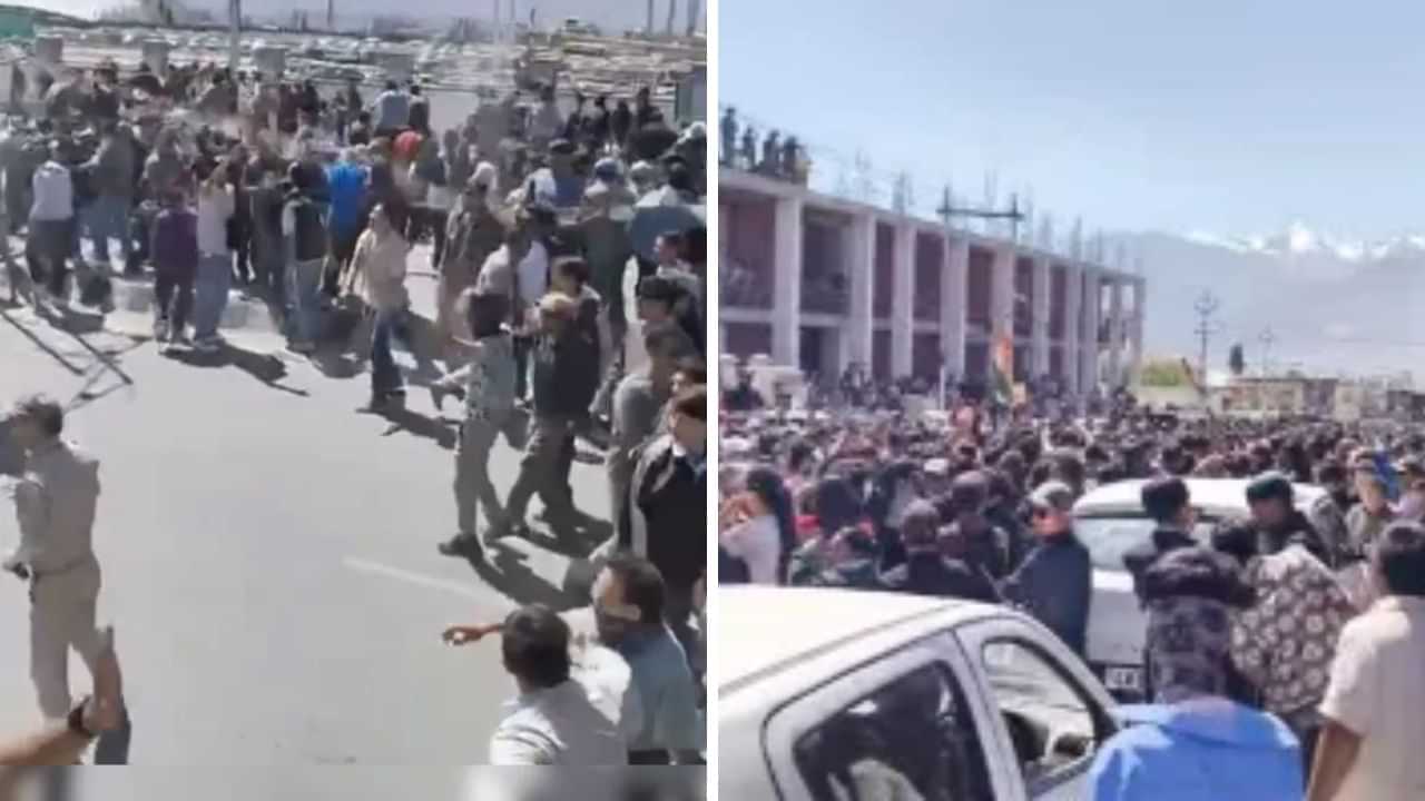 லடாக்கில் வெடித்த வன்முறை.. பாஜக அலுவலகத்துக்கு தீ வைப்பு.. என்ன  நடக்கிறது?