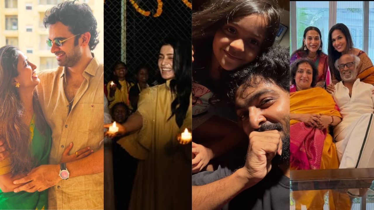 பிரபலங்களின் தீபாவளி கொண்டாட்டம்… வைரலாகும் போட்டோஸ்! பிரபலங்களின் தீபாவளி கொண்டாட்டம்… வைரலாகும் போட்டோஸ்!