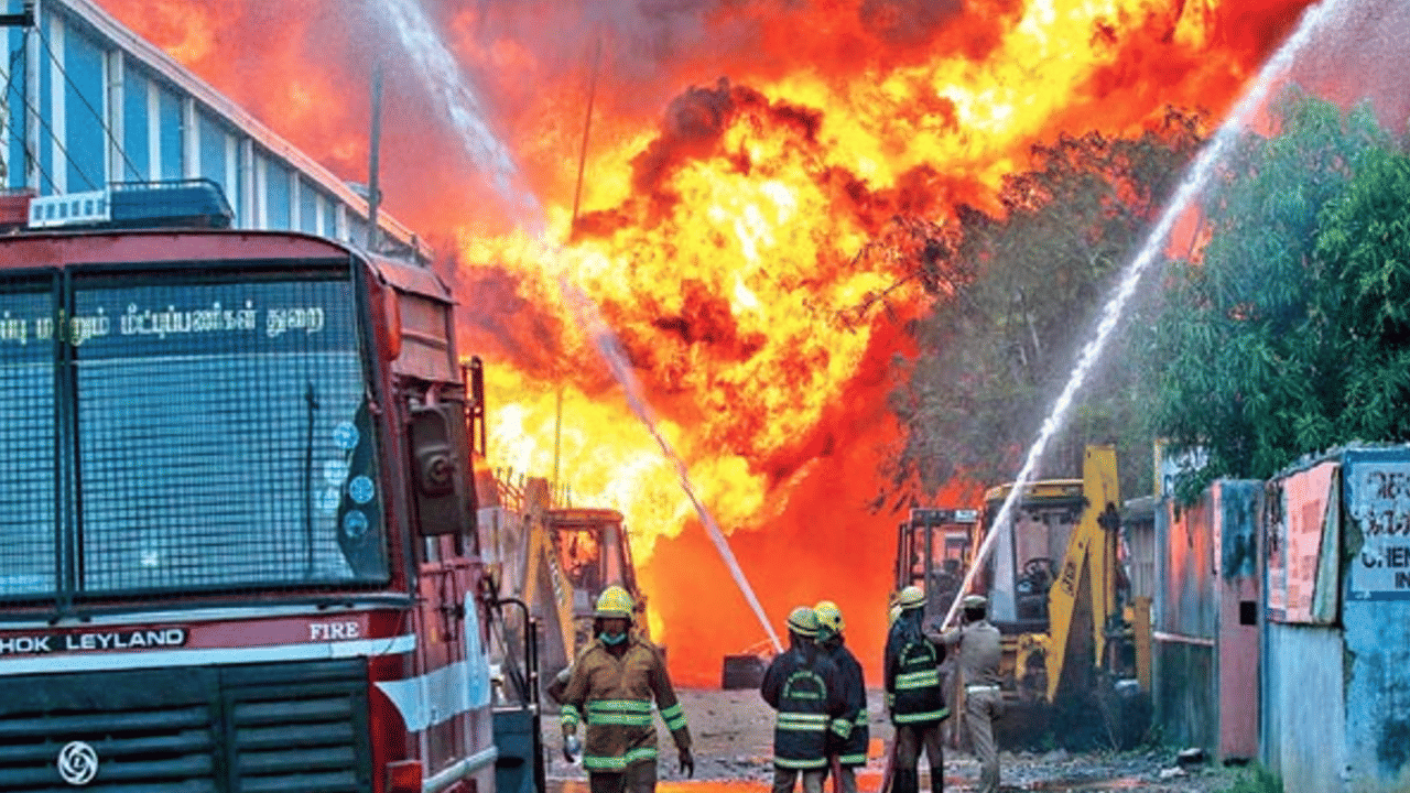 Fire Accident On Diwali