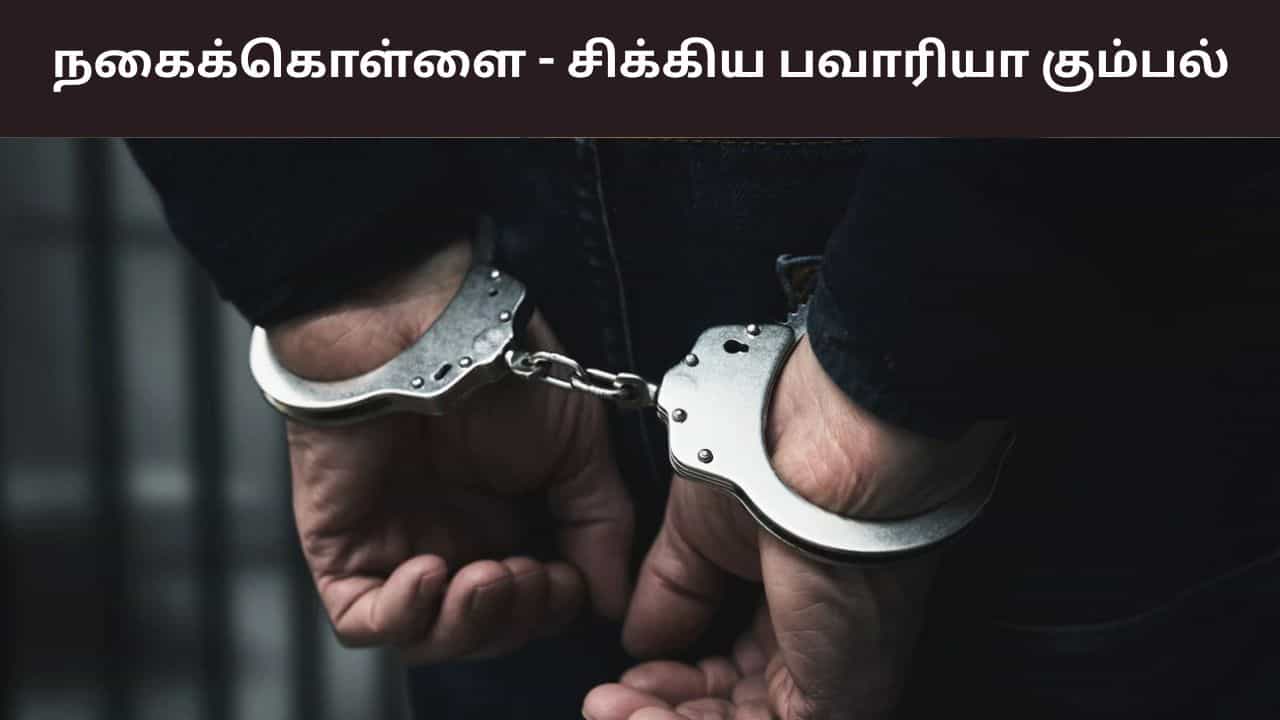 தீரன் பட பாணி.. திருச்சியில் நகை கொள்ளை.. சிக்கிய பவாரியா கும்பல் தீரன் பட பாணி.. திருச்சியில் நகை கொள்ளை.. சிக்கிய பவாரியா கும்பல்