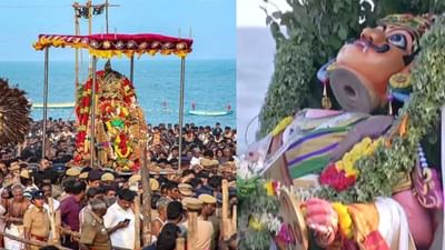 விண்ணை பிளந்த அரோகரோ.. சூரபத்மனை சூரசம்ஹாரம் செய்த முருகன்! விண்ணை பிளந்த அரோகரோ.. சூரபத்மனை சூரசம்ஹாரம் செய்த முருகன்!