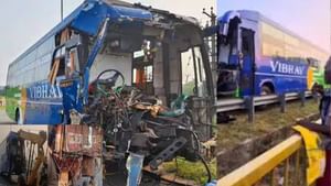 ஐயப்ப பக்தர்கள் சென்ற பேருந்து லாரி மீது மோதி விபத்து: 10 பேர் படுகாயம்.. அதிகாலையில் நடந்த துயரம்!! ஐயப்ப பக்தர்கள் சென்ற பேருந்து லாரி மீது மோதி விபத்து: 10 பேர் படுகாயம்.. அதிகாலையில் நடந்த துயரம்!!